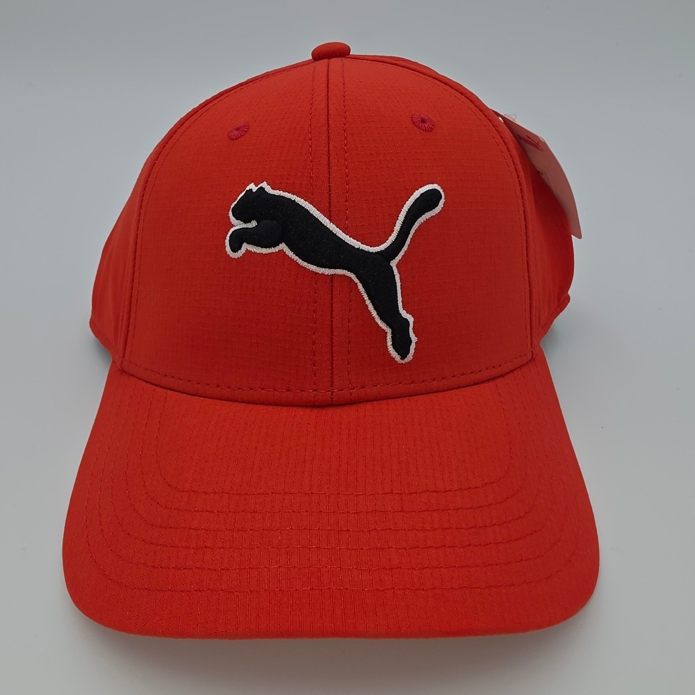 Puma Men Evercat Dillon 2.0 Red Stretch Fit Baseball Cap PV2028BFFN1-601 S/M NWT